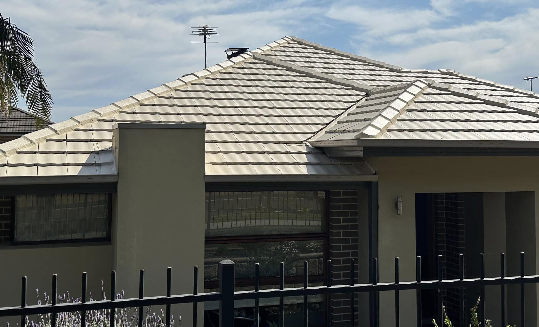 After — finished tiled roof restoration